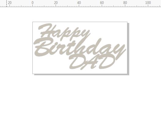 happy birthday dad  82 x 45  pack of 10 card size mini script